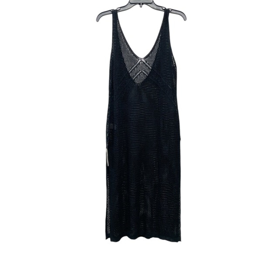 Cupshe Womens Black Fishnet Swim Sleeveless Cover-Up‎ Dress Size S